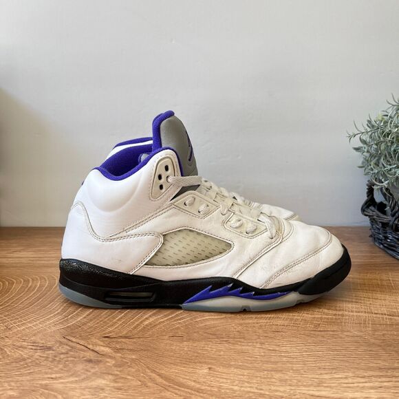 Nike Air Jordan 5 Retro Concord 440888-141 White Blue Sneakers Youth Size US 7Y